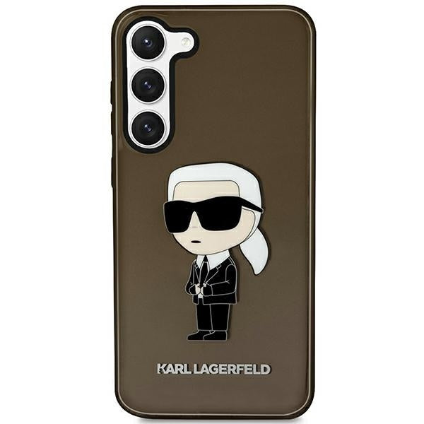 Калъф за Samsung Galaxy S23 S911, Karl Lagerfeld, Ikonik Karl, Черен