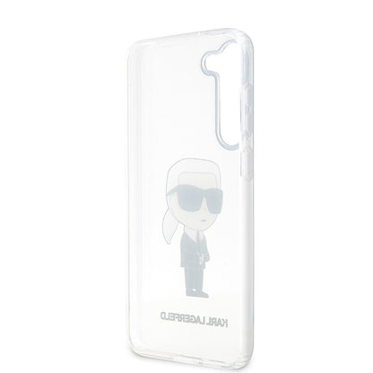 Case for Samsung Galaxy S23 S911, Karl Lagerfeld, Ikonik Karl, Transparent