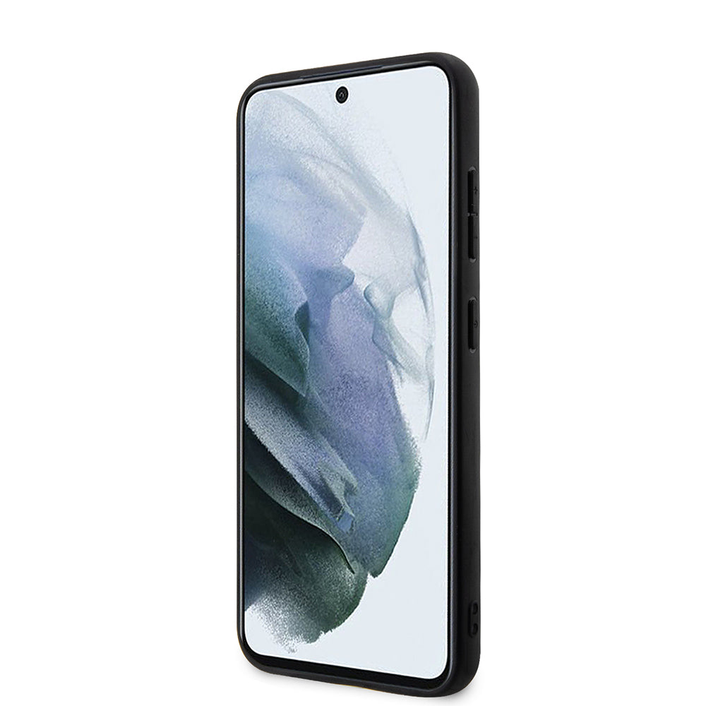 Калъф за Samsung Galaxy S23 S911, Karl Lagerfeld, Saffiano Monogram Metal Logo, Черен