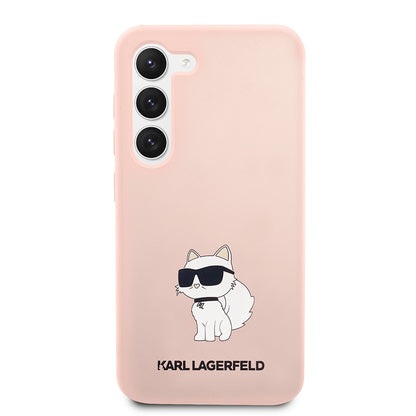 Калъф за Samsung Galaxy S23 S911, Karl Lagerfeld, Silicone Choupette, Розов