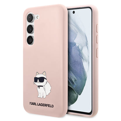 Калъф за Samsung Galaxy S23 S911, Karl Lagerfeld, Silicone Choupette, Розов
