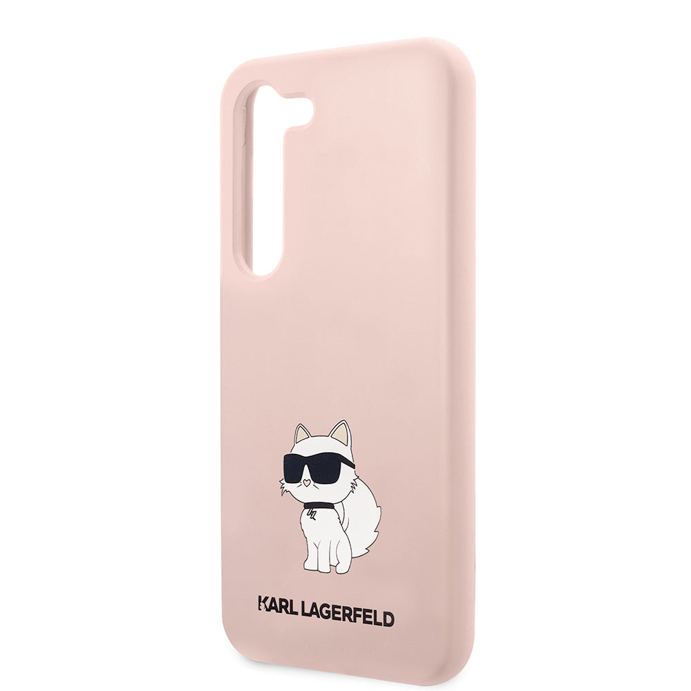 Калъф за Samsung Galaxy S23 S911, Karl Lagerfeld, Silicone Choupette, Розов
