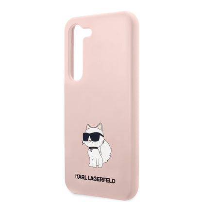 Калъф за Samsung Galaxy S23 S911, Karl Lagerfeld, Silicone Choupette, Розов