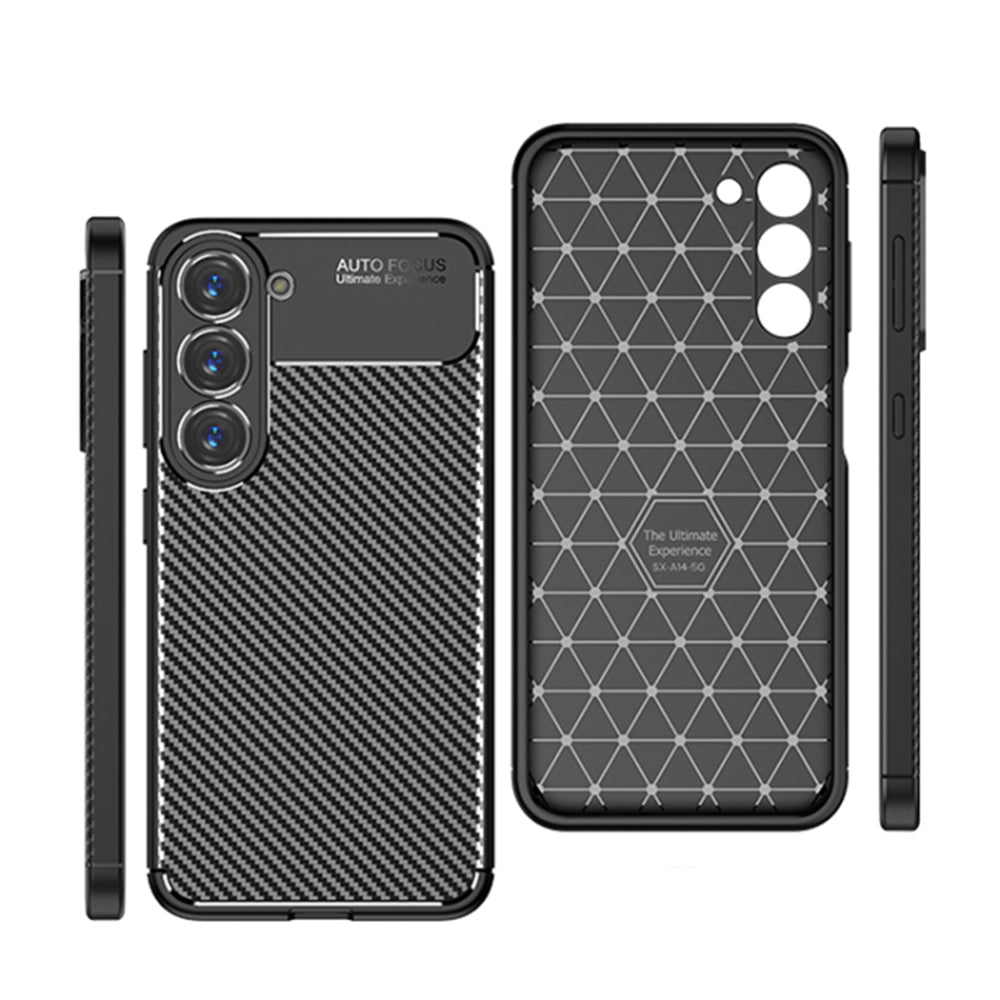 Калъф за Samsung Galaxy S23 S911, Techsuit, CarbonFiber, Черен