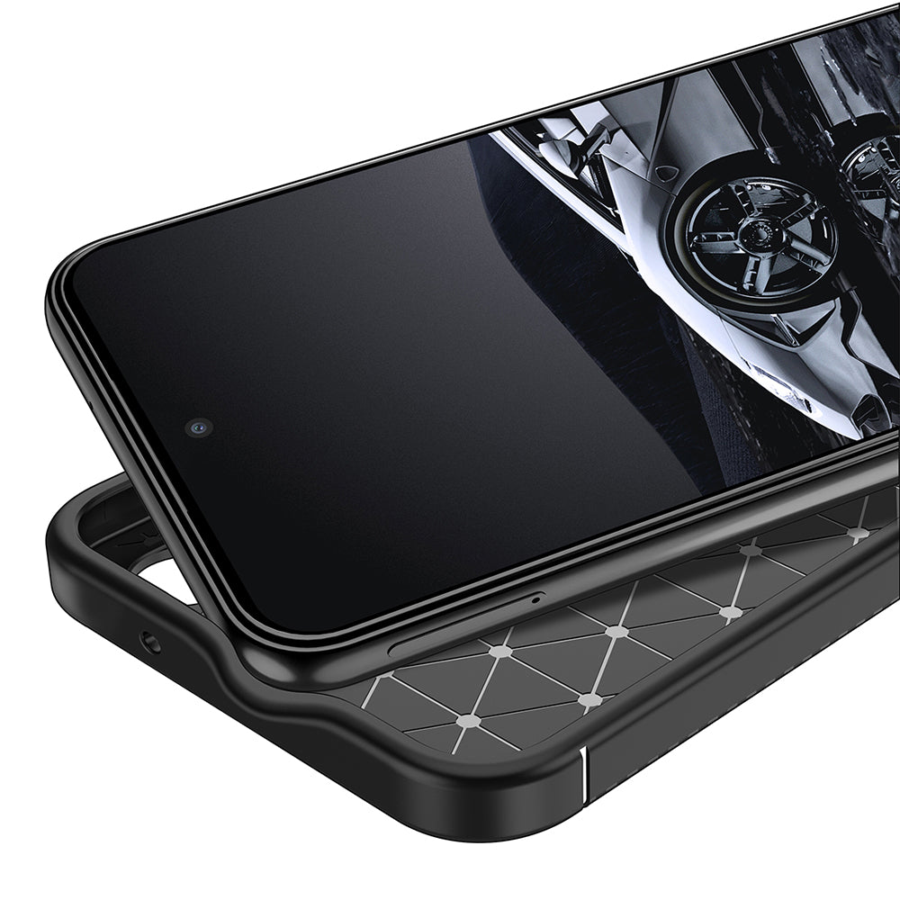 Калъф за Samsung Galaxy S23 S911, Techsuit, CarbonFiber, Черен