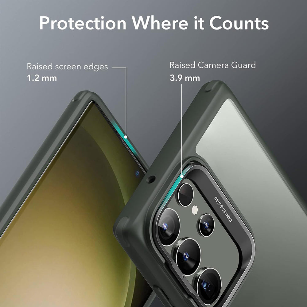 Калъф за Samsung Galaxy S23 Ultra S918, ESR, Classic Kickstand, Прозрачно зелен