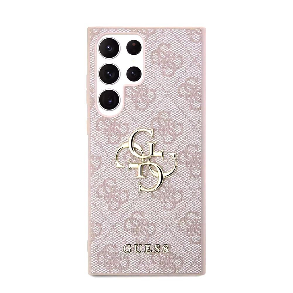 Калъф за Samsung Galaxy S23 Ultra S918, Guess, 4G Big Logo, Розов