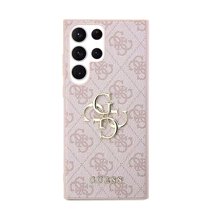 Калъф за Samsung Galaxy S23 Ultra S918, Guess, 4G Big Logo, Розов