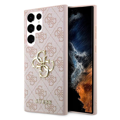 Калъф за Samsung Galaxy S23 Ultra S918, Guess, 4G Big Logo, Розов