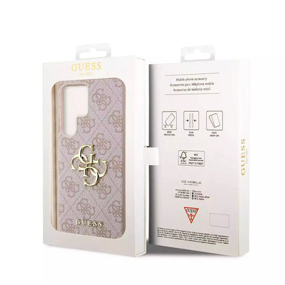 Калъф за Samsung Galaxy S23 Ultra S918, Guess, 4G Big Logo, Розов