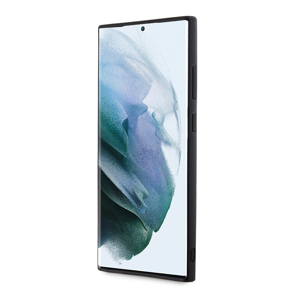 Калъф за Samsung Galaxy S23 Ultra S918, Karl Lagerfeld, 3D Rubber Glitter Logo, Черен