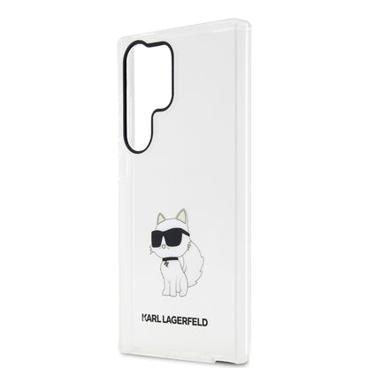 Калъф за Samsung Galaxy S23 Ultra S918, Karl Lagerfeld, Ikonik Choupette, Прозрачен