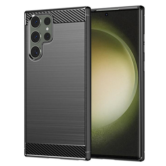 Калъф за Samsung Galaxy S23 Ultra S918, Techsuit, Карбон, Черен