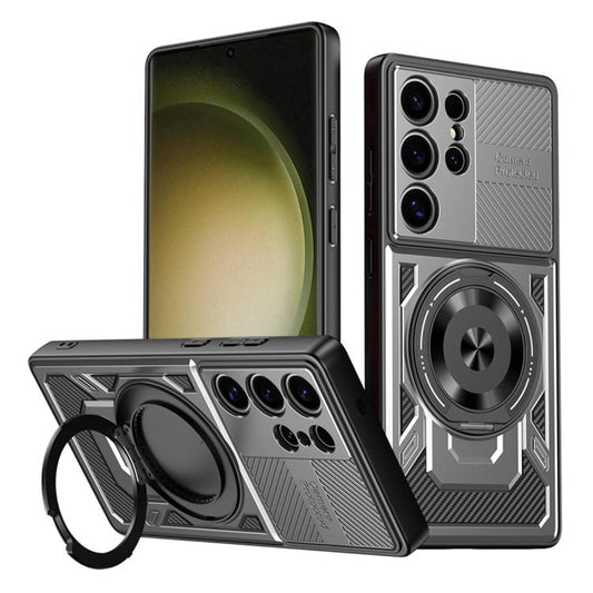 Калъф за Samsung Galaxy S23 Ultra S918, Techsuit, RuggedCam, Сив