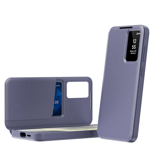 Калъф за Samsung Galaxy S23 Ultra S918, Techsuit, SmartView, Лилав