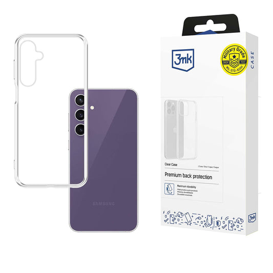 Калъф за Samsung Galaxy S24 FE S721, 3MK, прозрачен, прозрачен