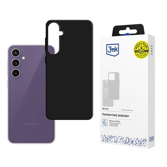 Калъф за Samsung Galaxy S24 FE S721, 3MK, Матиран Черен