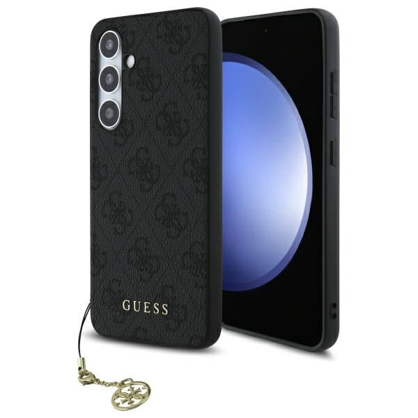 Калъф за Samsung Galaxy S24 FE S721, Guess, 4G Charm, Сив