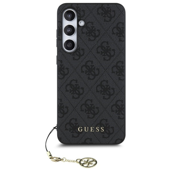 Калъф за Samsung Galaxy S24 FE S721, Guess, 4G Charm, Сив