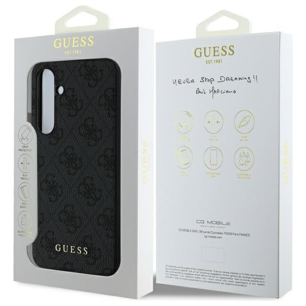Калъф за Samsung Galaxy S24 FE S721, Guess, 4G Charm, Сив