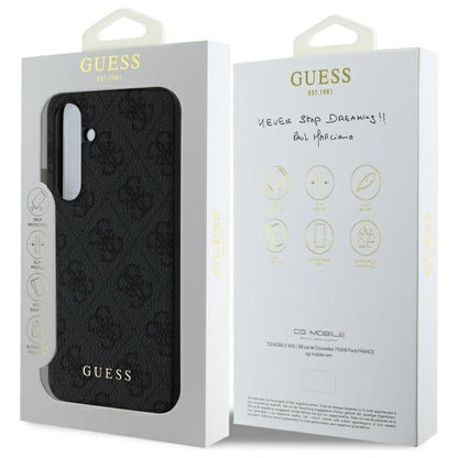 Калъф за Samsung Galaxy S24 FE S721, Guess, 4G Charm, Сив