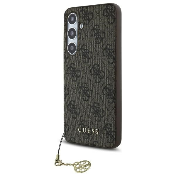 Калъф за Samsung Galaxy S24 FE S721, Guess, 4G Charm, Кафяв
