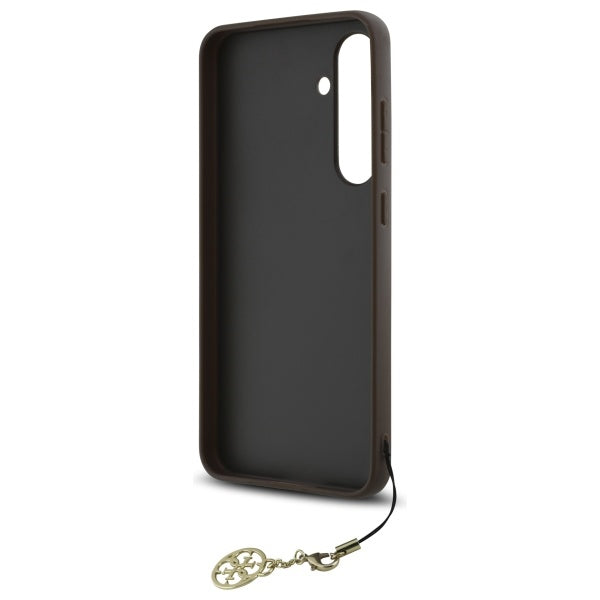 Калъф за Samsung Galaxy S24 FE S721, Guess, 4G Charm, Кафяв