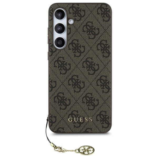 Калъф за Samsung Galaxy S24 FE S721, Guess, 4G Charm, Кафяв