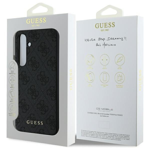 Калъф за Samsung Galaxy S24 FE S721, Guess, 4G Classic, Сив