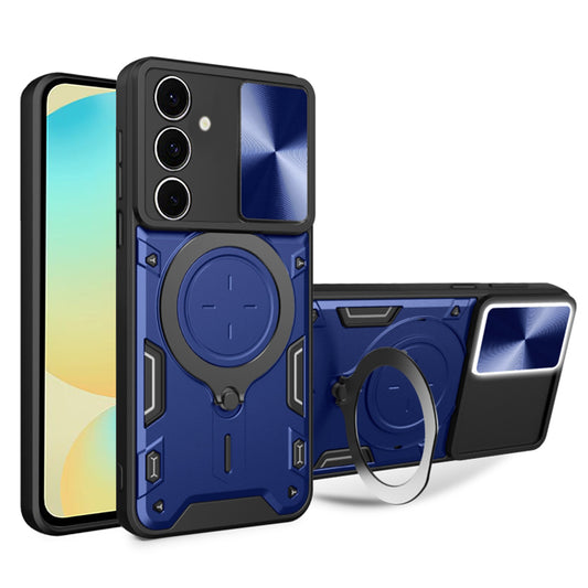 Калъф за Samsung Galaxy S24 FE S721, Techsuit, CamGuard Pro, Син