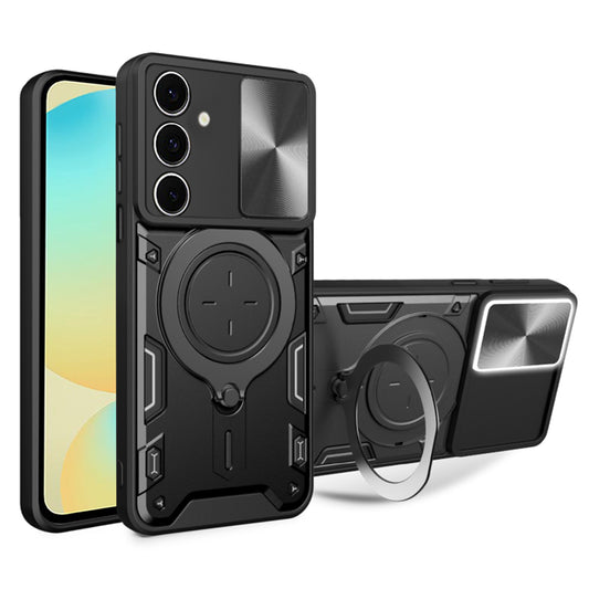 Калъф за Samsung Galaxy S24 FE S721, Techsuit, CamGuard Pro, Черен