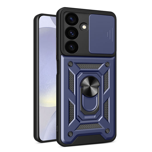 Калъф за Samsung Galaxy S24 FE S721, Techsuit, CamShield, Син