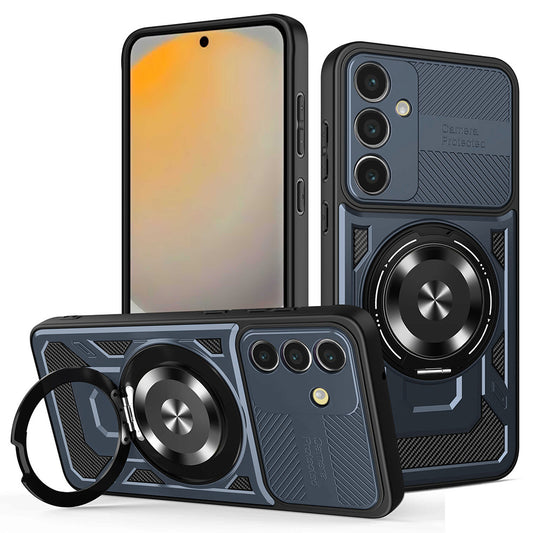 Калъф за Samsung Galaxy S24 FE S721, Techsuit, RuggedCam, Син