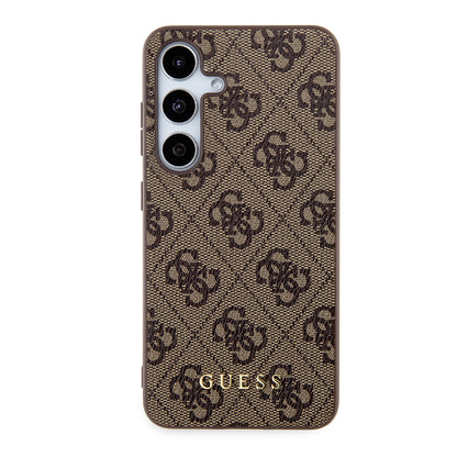 Калъф за Samsung Galaxy S24+ S926, Guess, 4G Metal Gold Logo, Кафяв