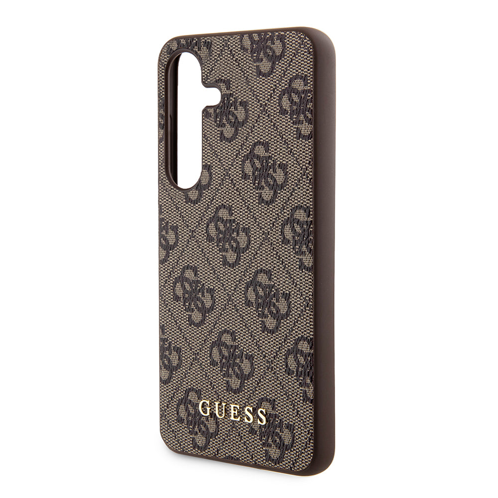 Калъф за Samsung Galaxy S24+ S926, Guess, 4G Metal Gold Logo, Кафяв