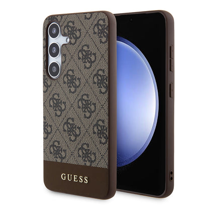 Калъф за Samsung Galaxy S24+ S926, Guess, 4G Stripe, Кафяв