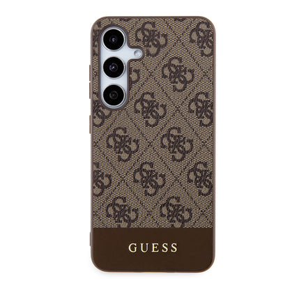 Калъф за Samsung Galaxy S24+ S926, Guess, 4G Stripe, Кафяв