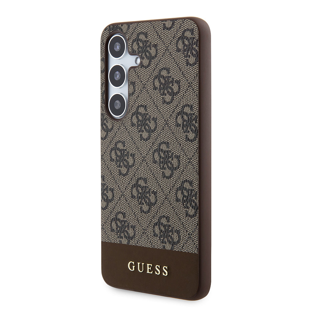 Калъф за Samsung Galaxy S24+ S926, Guess, 4G Stripe, Кафяв
