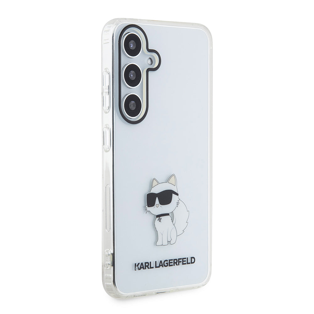 Case for Samsung Galaxy S24+ S926, Karl Lagerfeld, IML Luxury Choupette, Transparent