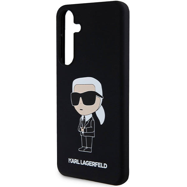 Калъф за Samsung Galaxy S24+ S926, Karl Lagerfeld, Silicone Ikonik NFT, Черен