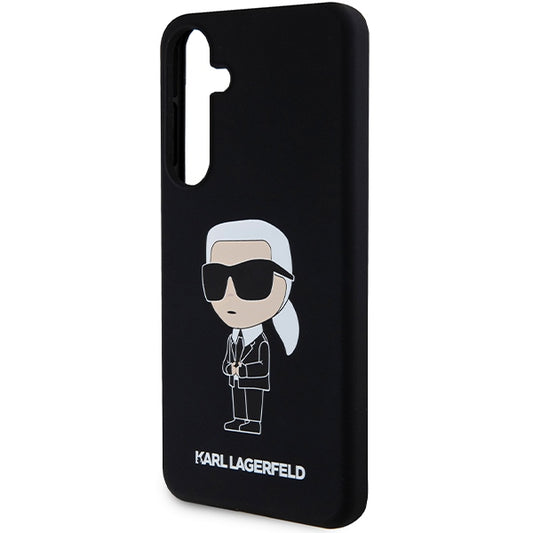 Калъф за Samsung Galaxy S24+ S926, Karl Lagerfeld, Silicone Ikonik NFT, Черен