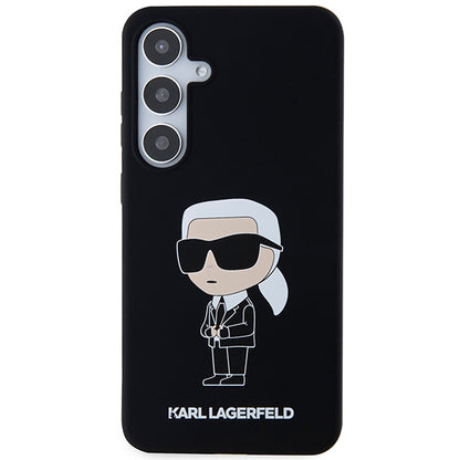Калъф за Samsung Galaxy S24+ S926, Karl Lagerfeld, Silicone Ikonik NFT, Черен