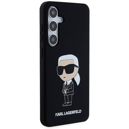 Калъф за Samsung Galaxy S24+ S926, Karl Lagerfeld, Silicone Ikonik NFT, Черен