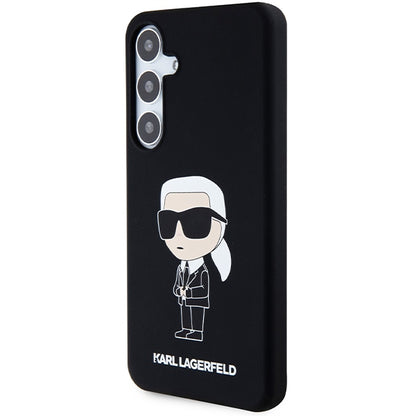 Калъф за Samsung Galaxy S24+ S926, Karl Lagerfeld, Silicone Ikonik NFT, Черен