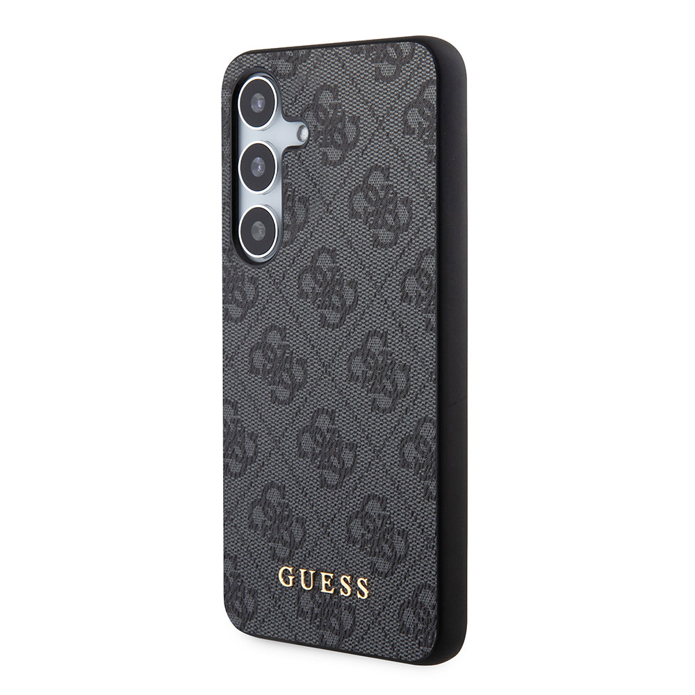 Калъф за Samsung Galaxy S24 S921, Guess, 4G Metal Gold Logo, Черен