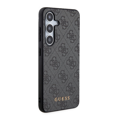 Калъф за Samsung Galaxy S24 S921, Guess, 4G Metal Gold Logo, Черен