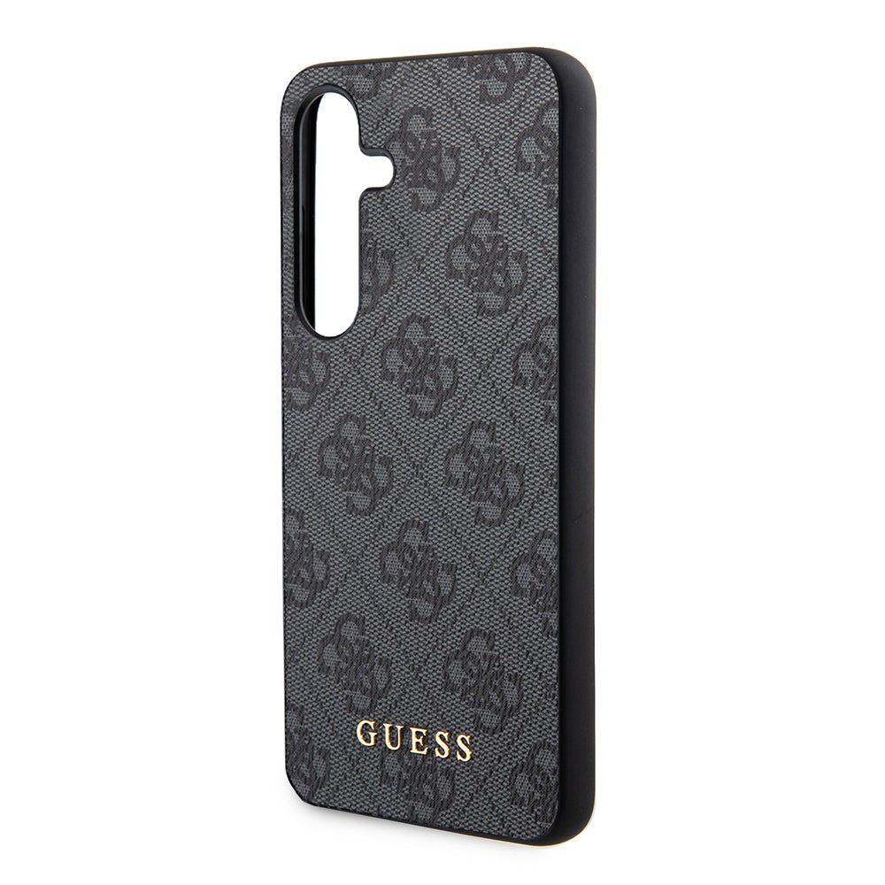 Калъф за Samsung Galaxy S24 S921, Guess, 4G Metal Gold Logo, Черен