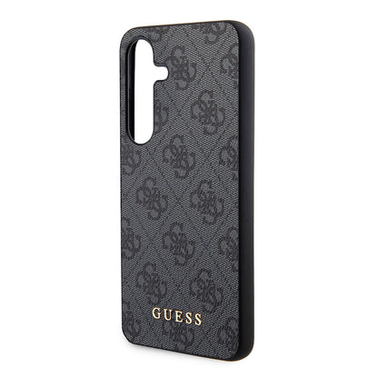 Калъф за Samsung Galaxy S24 S921, Guess, 4G Metal Gold Logo, Черен