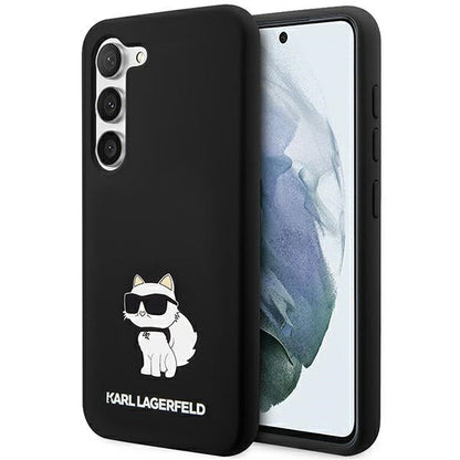 Калъф за Samsung Galaxy S24 S921, Karl Lagerfeld, Silicone Choupette NFT, Черен