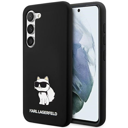 Калъф за Samsung Galaxy S24 S921, Karl Lagerfeld, Silicone Choupette NFT, Черен